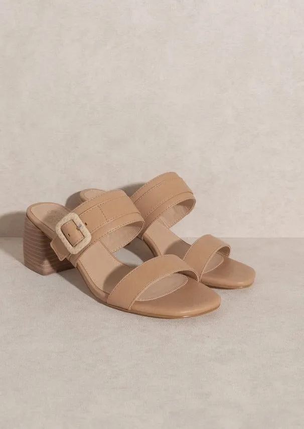 Nicole Buckle Block Heel - FINAL SALE