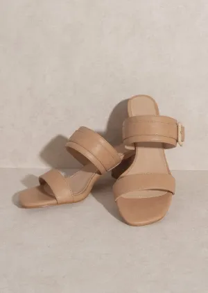 Nicole Buckle Block Heel - FINAL SALE