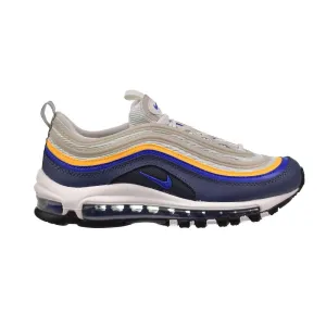 Nike Air Max 97 (GS) Big Kids' Shoes White-Blue-Laser Orange 921522-115