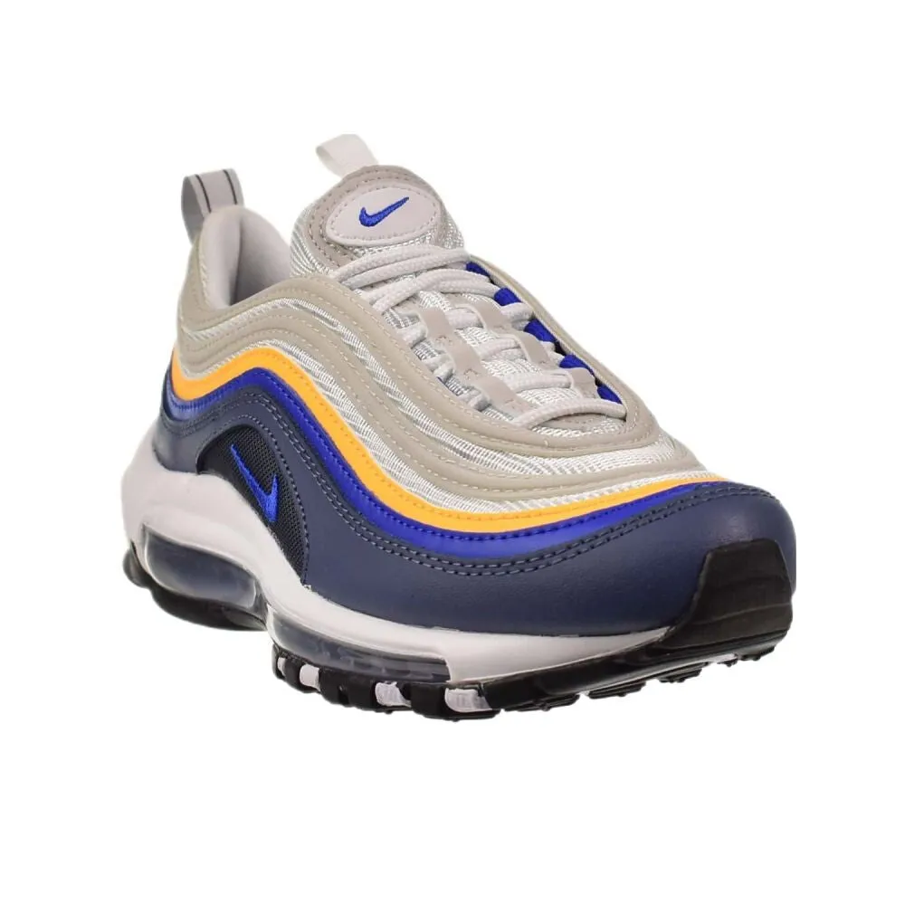 Nike Air Max 97 (GS) Big Kids' Shoes White-Blue-Laser Orange 921522-115