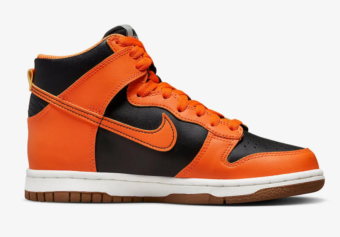 Nike Dunk High (GS) Black Safety Orange DB2179-004