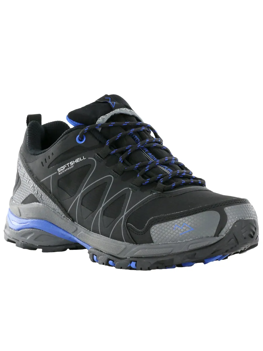 Nord Trail Men's Mt. Hood Low Black/R. Blue Waterproof Hiking Trail Shoe