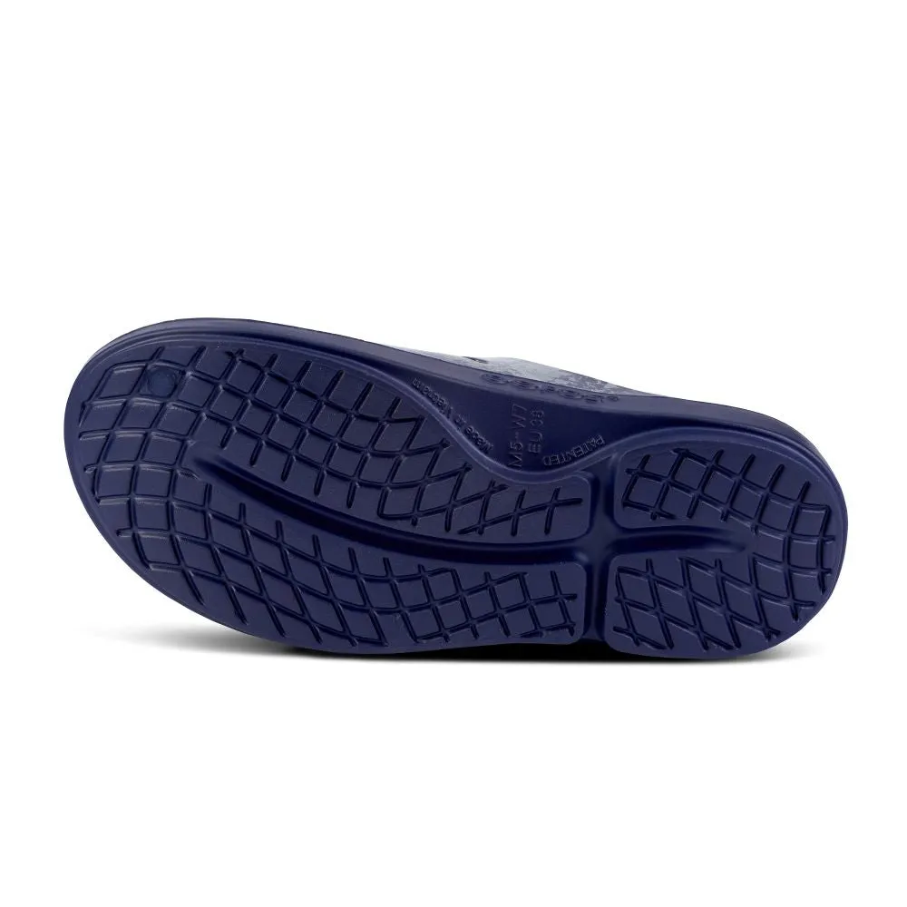 'OOFOS' Women's OOcloog Clog Limited Edition - Navy / Silver Snake