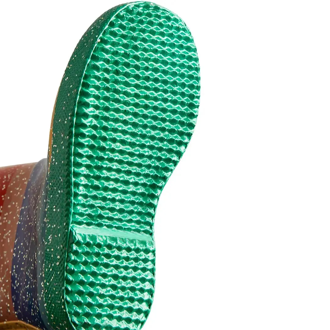 Original First Classic Rainbow Giant Glitter Boot - Bright Multicoloured by Hunter