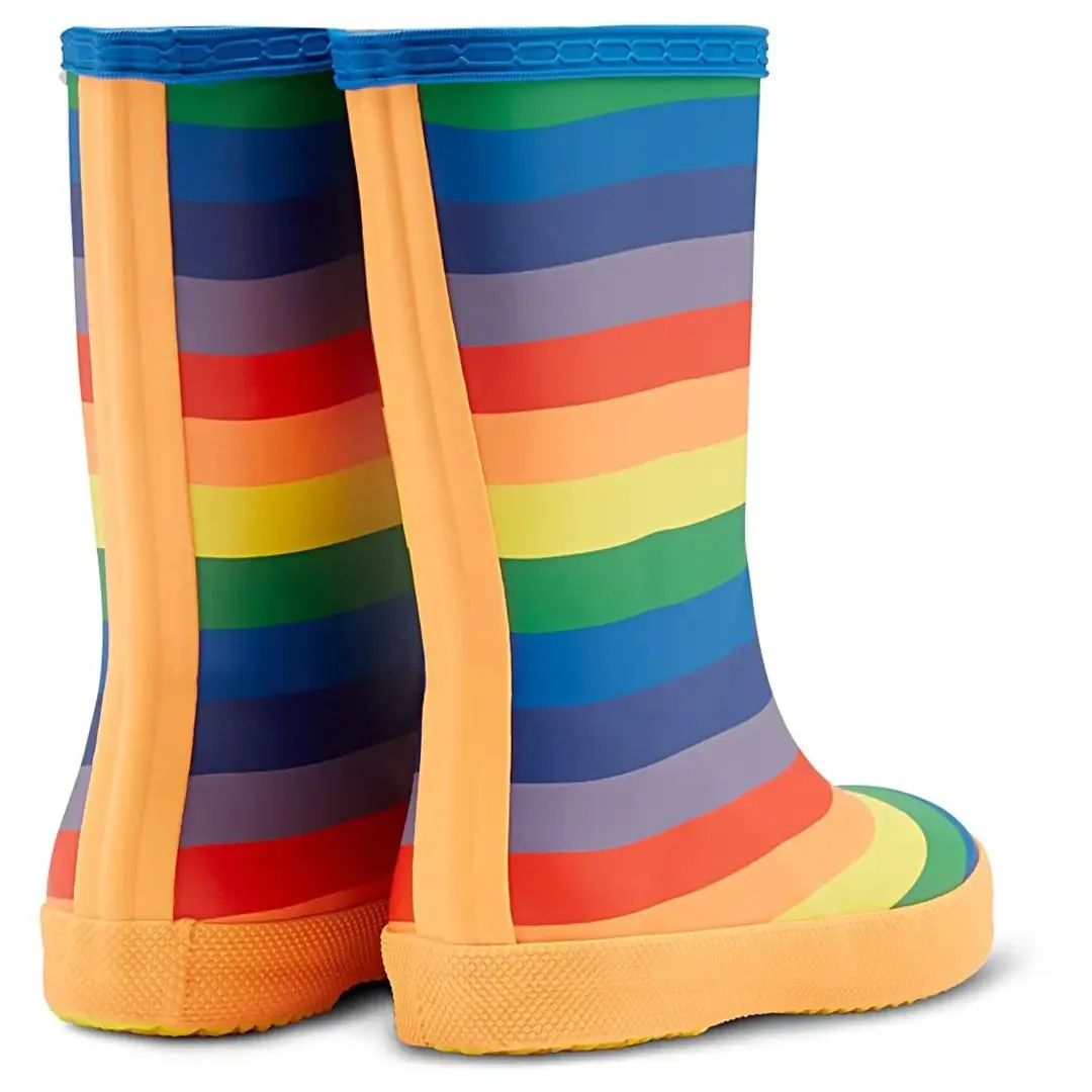 Original First Classic Rainbow Print Wellington Boots - Multicoloured by Hunter