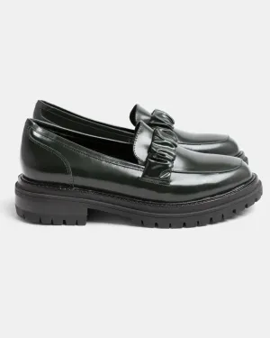 Owen Leather Loafer - Olive Shine