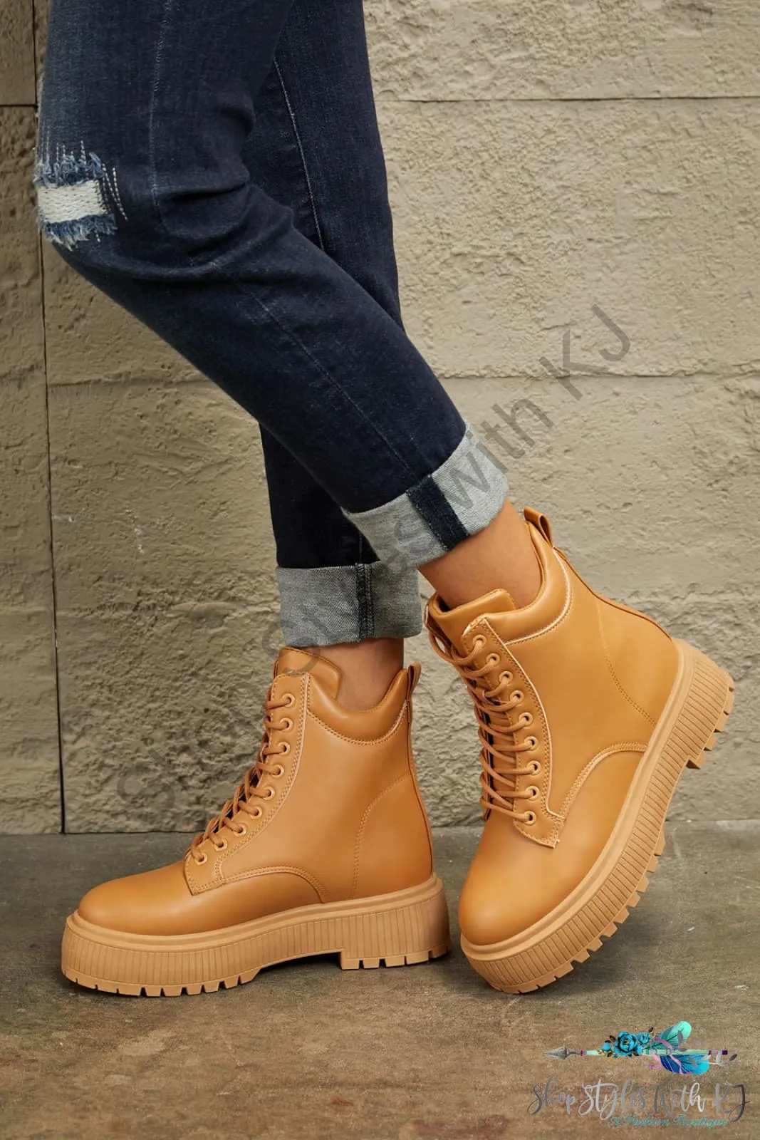 Platform Combat Boots