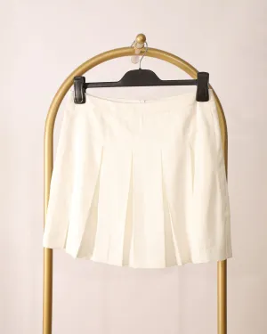 Pleated Tennis Skirt - White