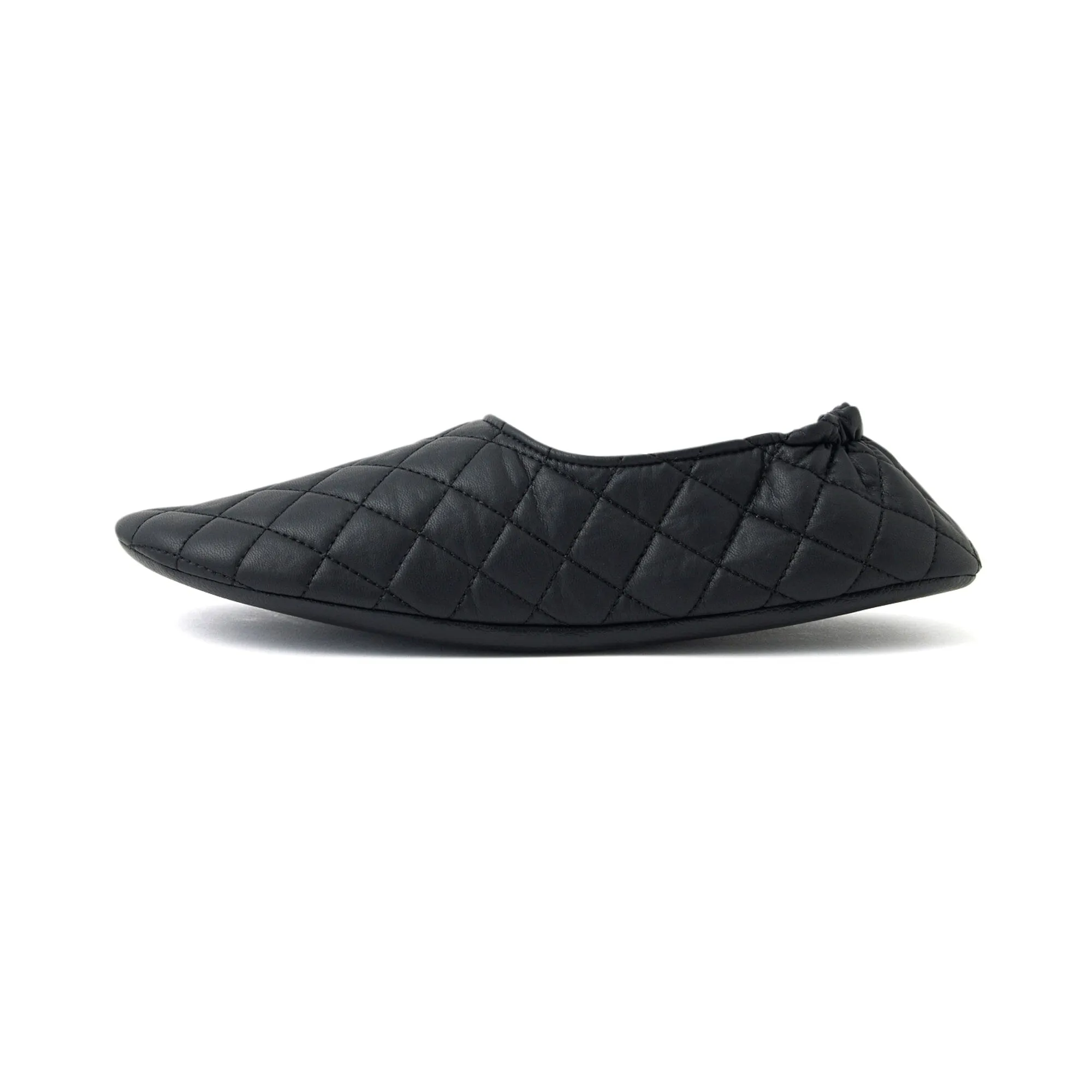 Pocketable Roomshoes  Quilted Black