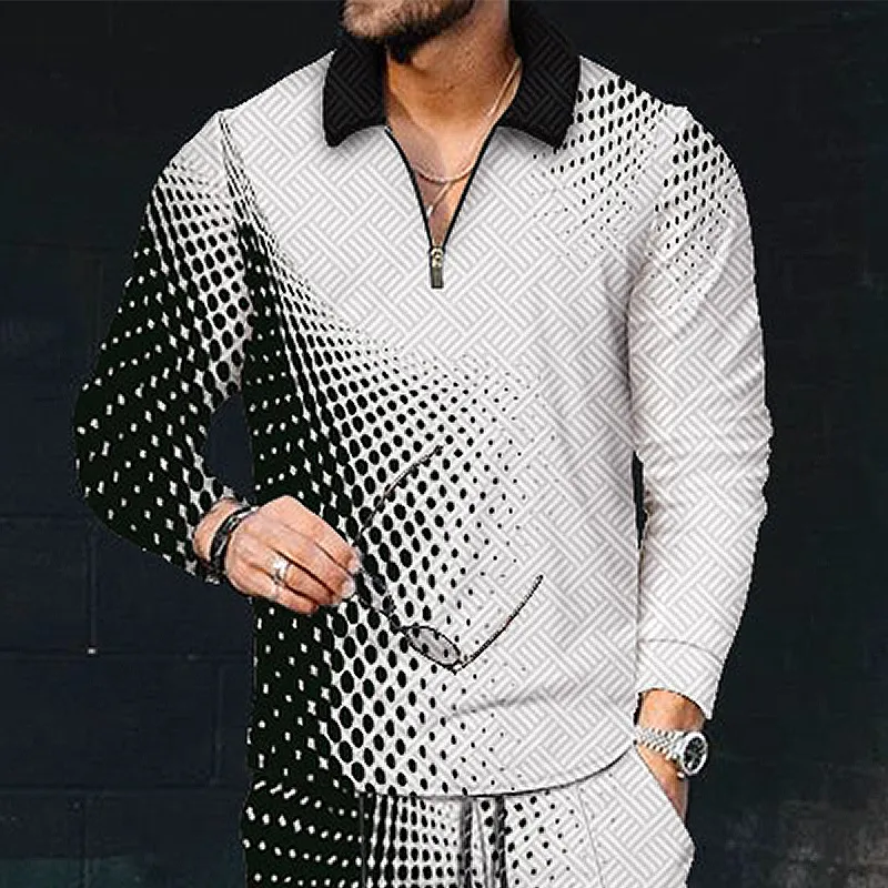 Printed Men's Long Sleeve Shirt