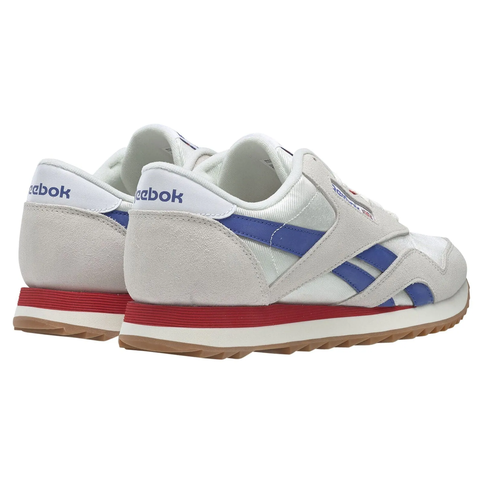 Reebok Classic Nylon Ripple Sneakers - Chalk/White/Red