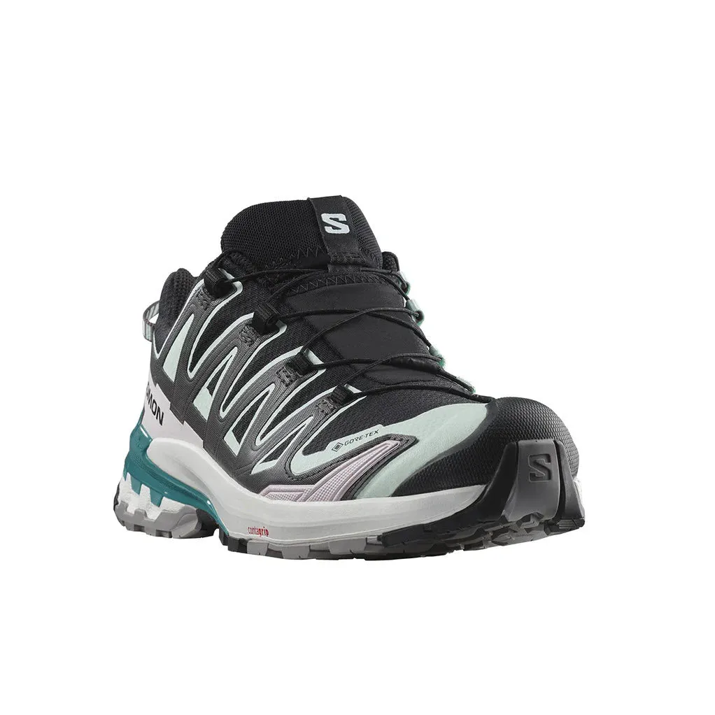 SALOMON XA PRO 3D V9 GTX BLACK/BLEACHED AQUA/HARBOR BLUE - WOMENS