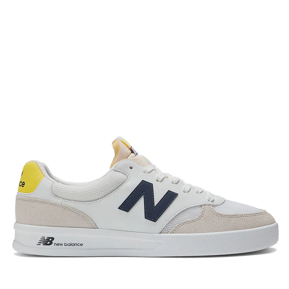 Scarpe Uomo NEW BALANCE Sneakers 300 in Mesh e Suede colore White e Navy