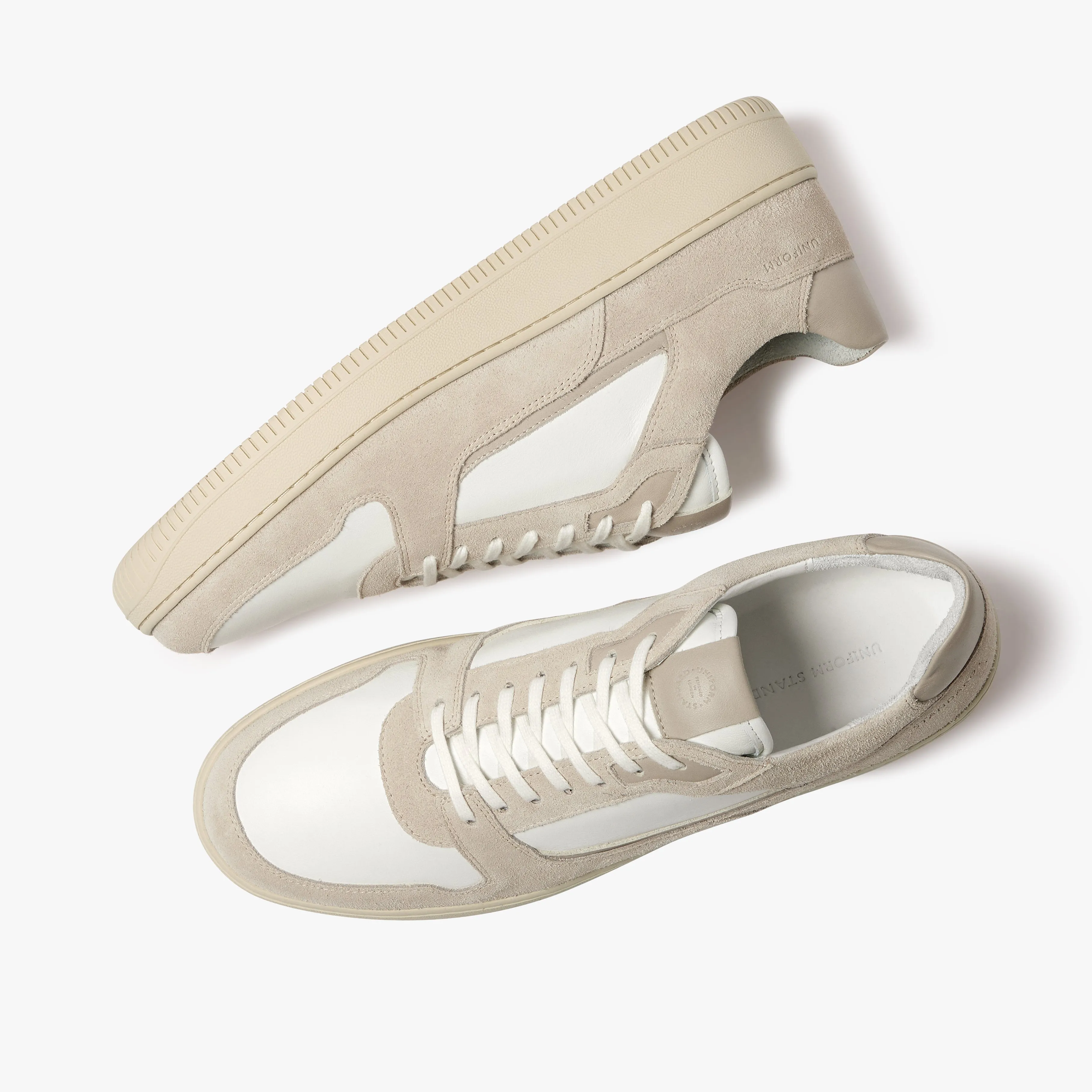 Series 5 Vintage White Chalk Suede Mens