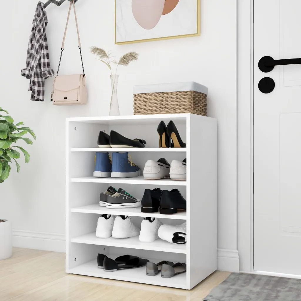 Shoe Cabinet White 60x35x70 cm Chipboard