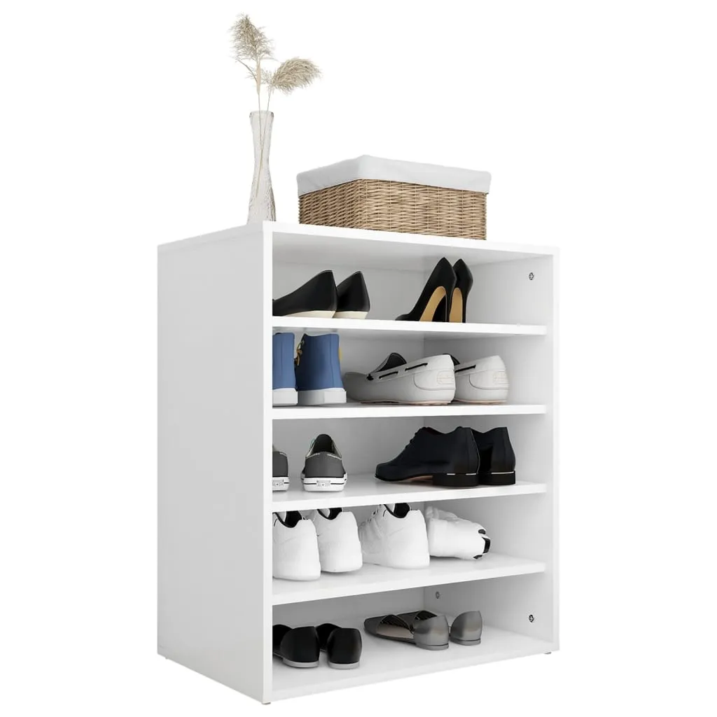 Shoe Cabinet White 60x35x70 cm Chipboard