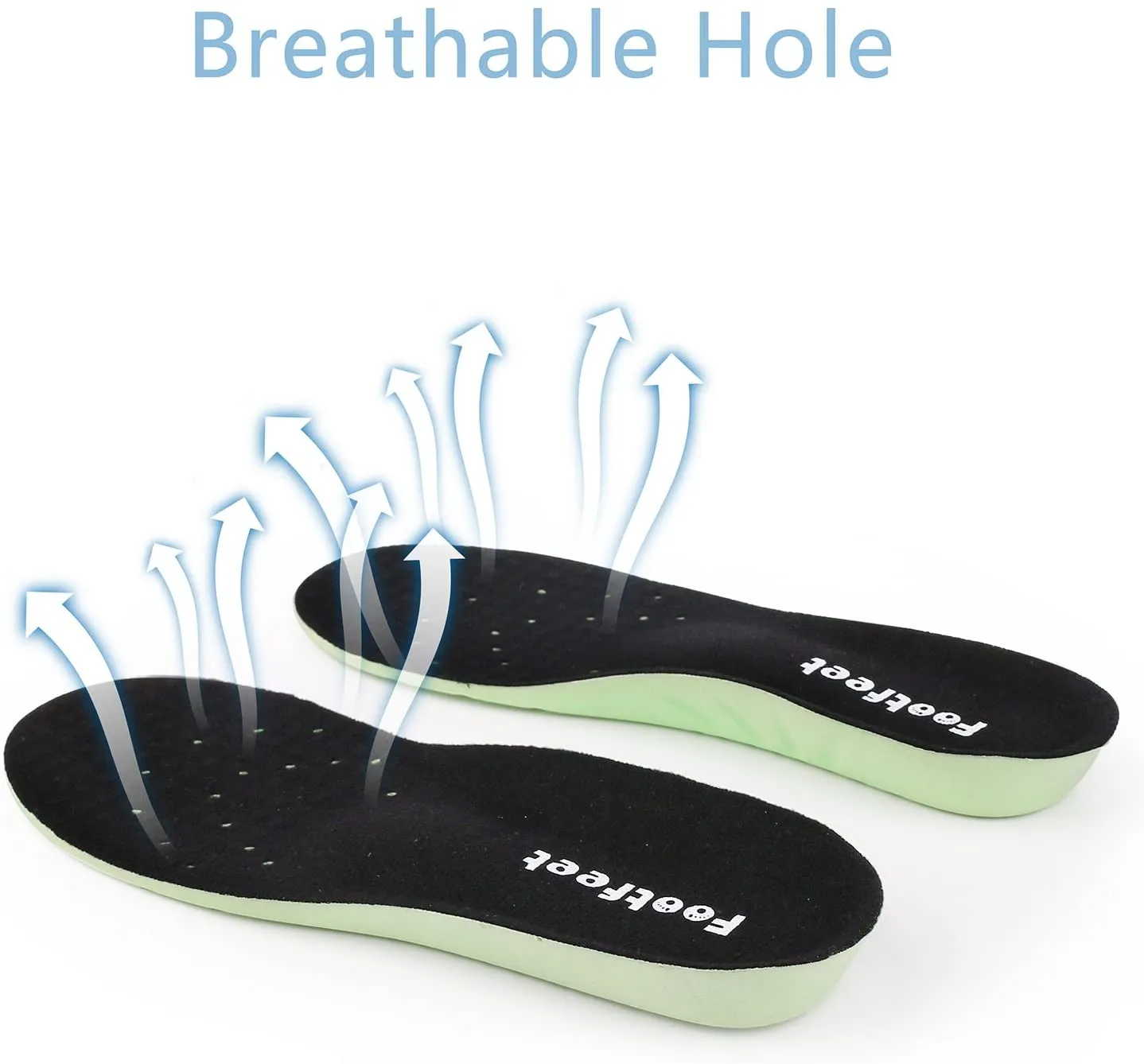 Shoe Insoles for Men or Women - Footfeet Comfortable Memory Foam Insoles