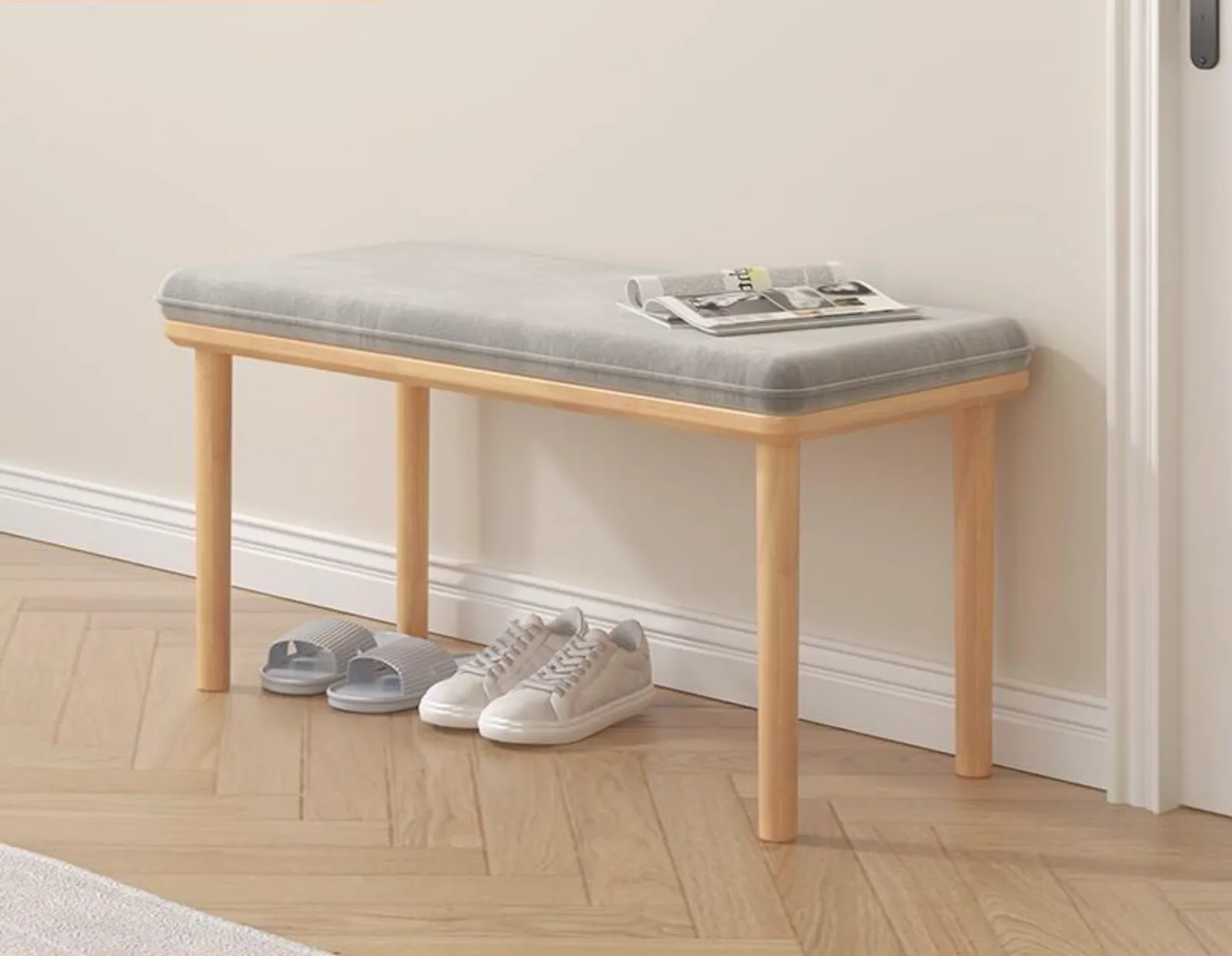 Shoe Rack Bench for Entryway-100CM