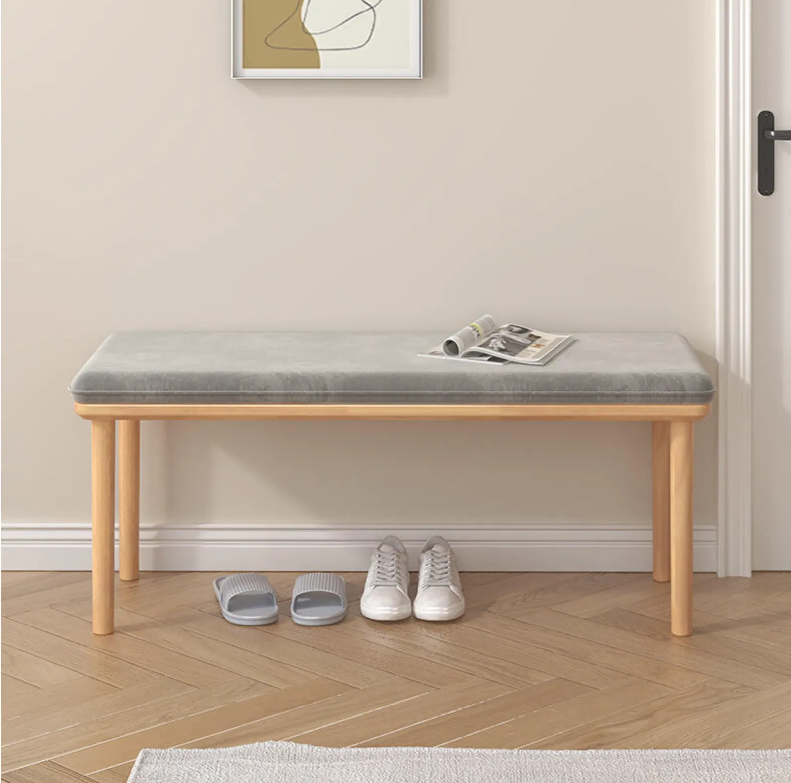 Shoe Rack Bench for Entryway-100CM