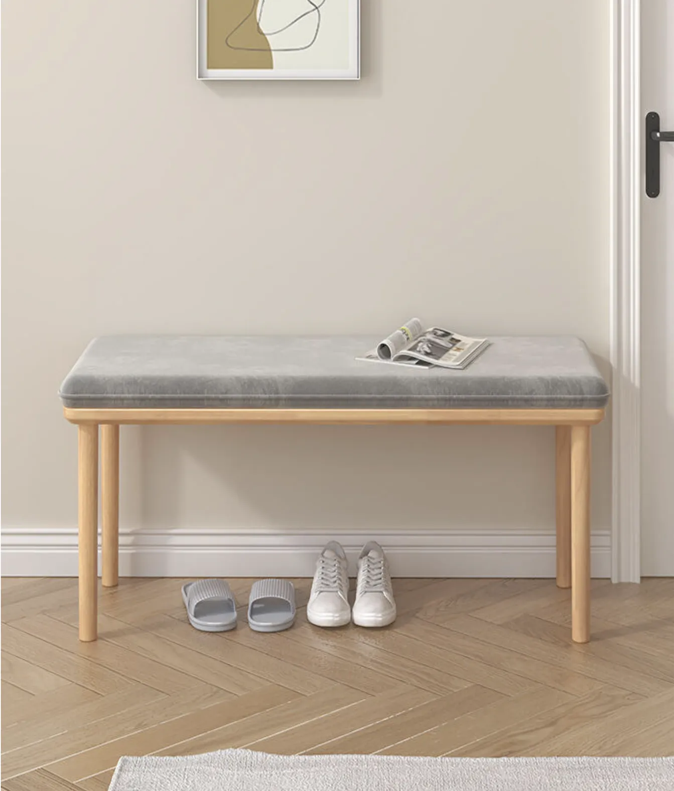 Shoe Rack Bench for Entryway-60CM