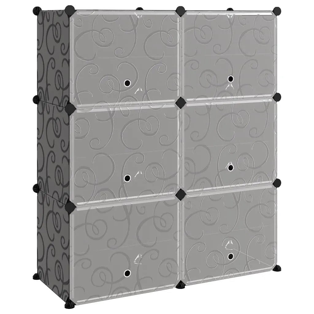 Shoe Rack Black 84.5x31x93.5 cm PP