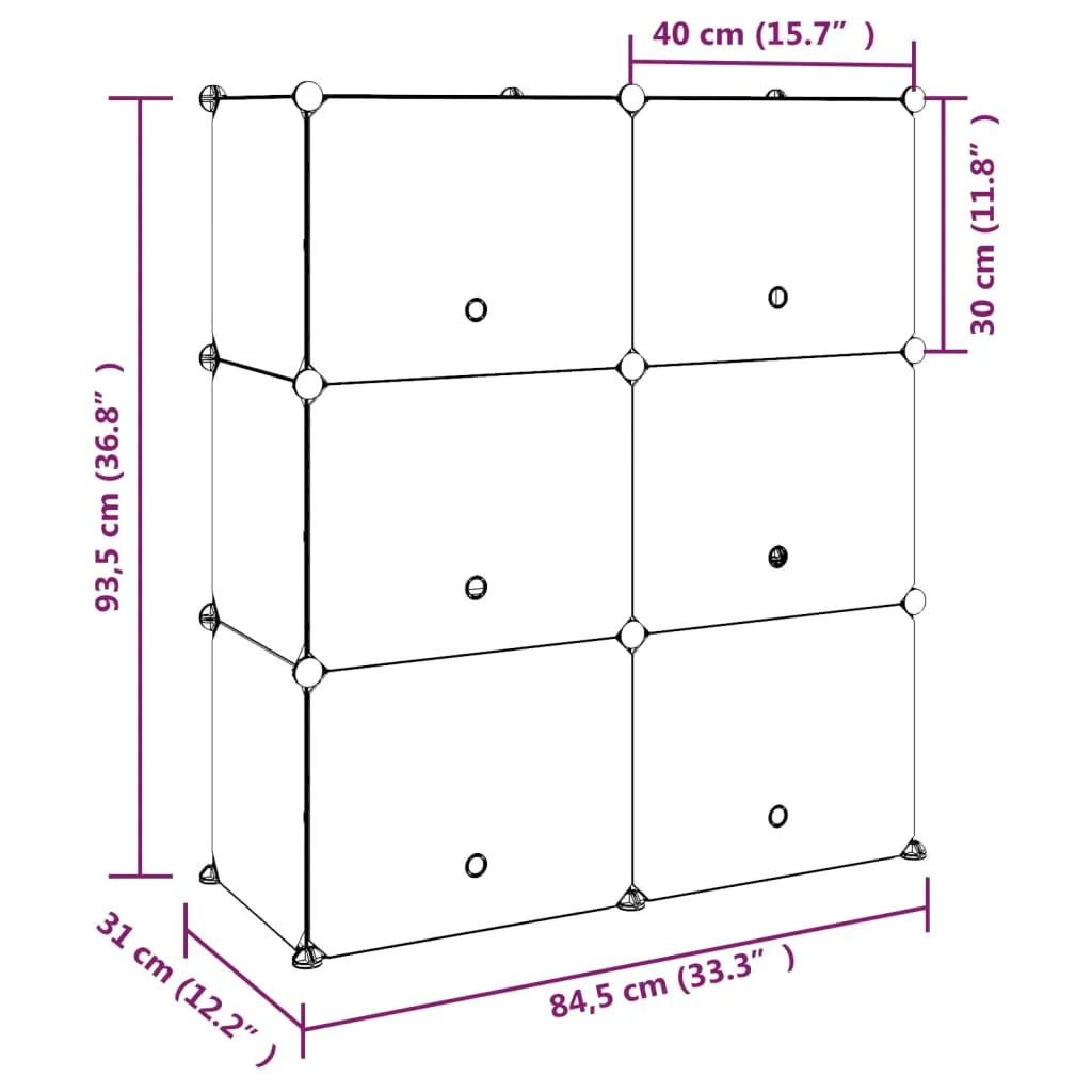 Shoe Rack Black 84.5x31x93.5 cm PP