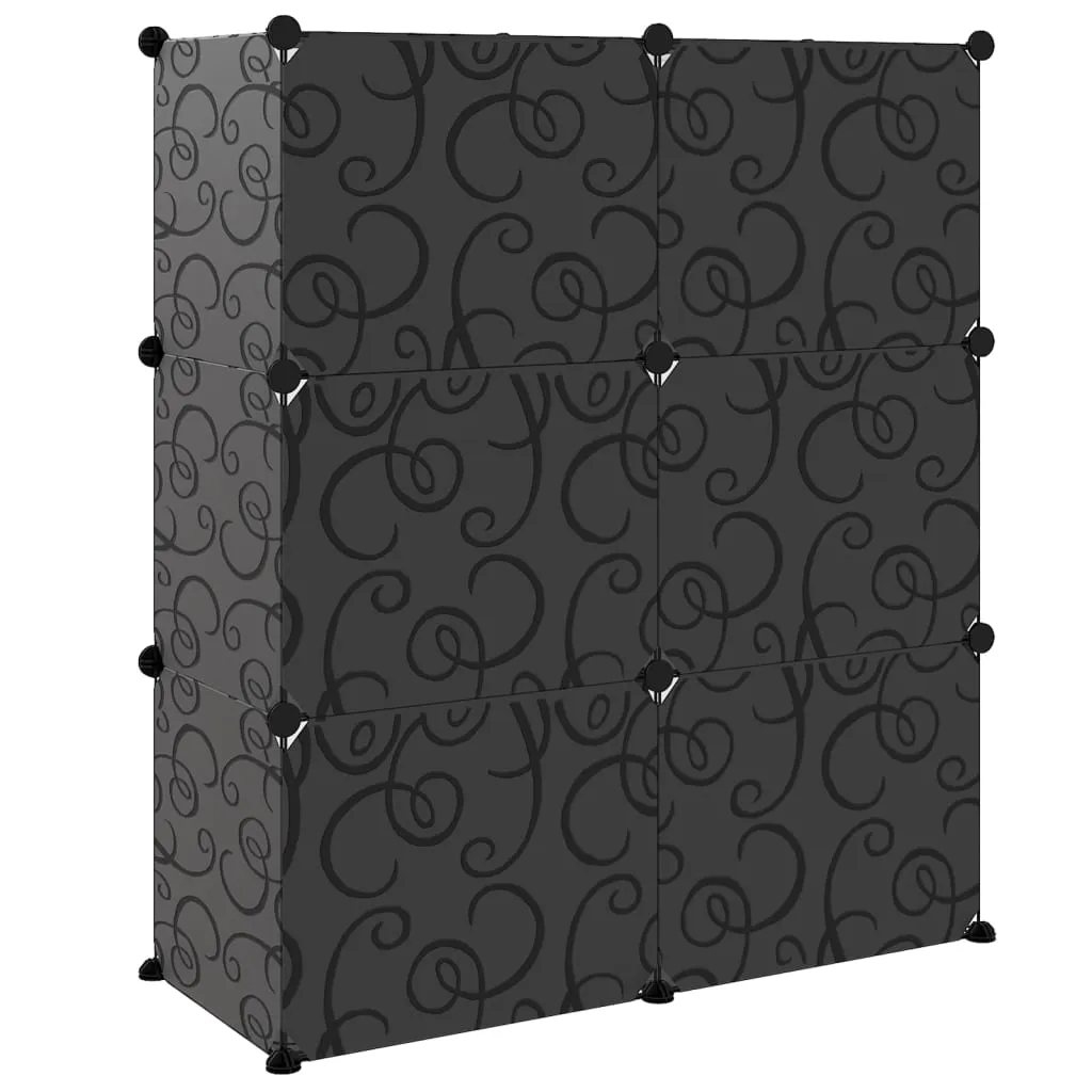 Shoe Rack Black 84.5x31x93.5 cm PP