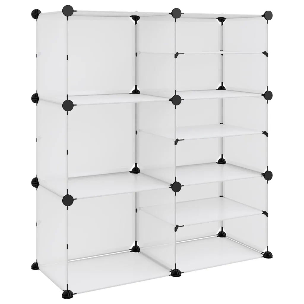 Shoe Rack Transparent 84x31.5x93 cm PP