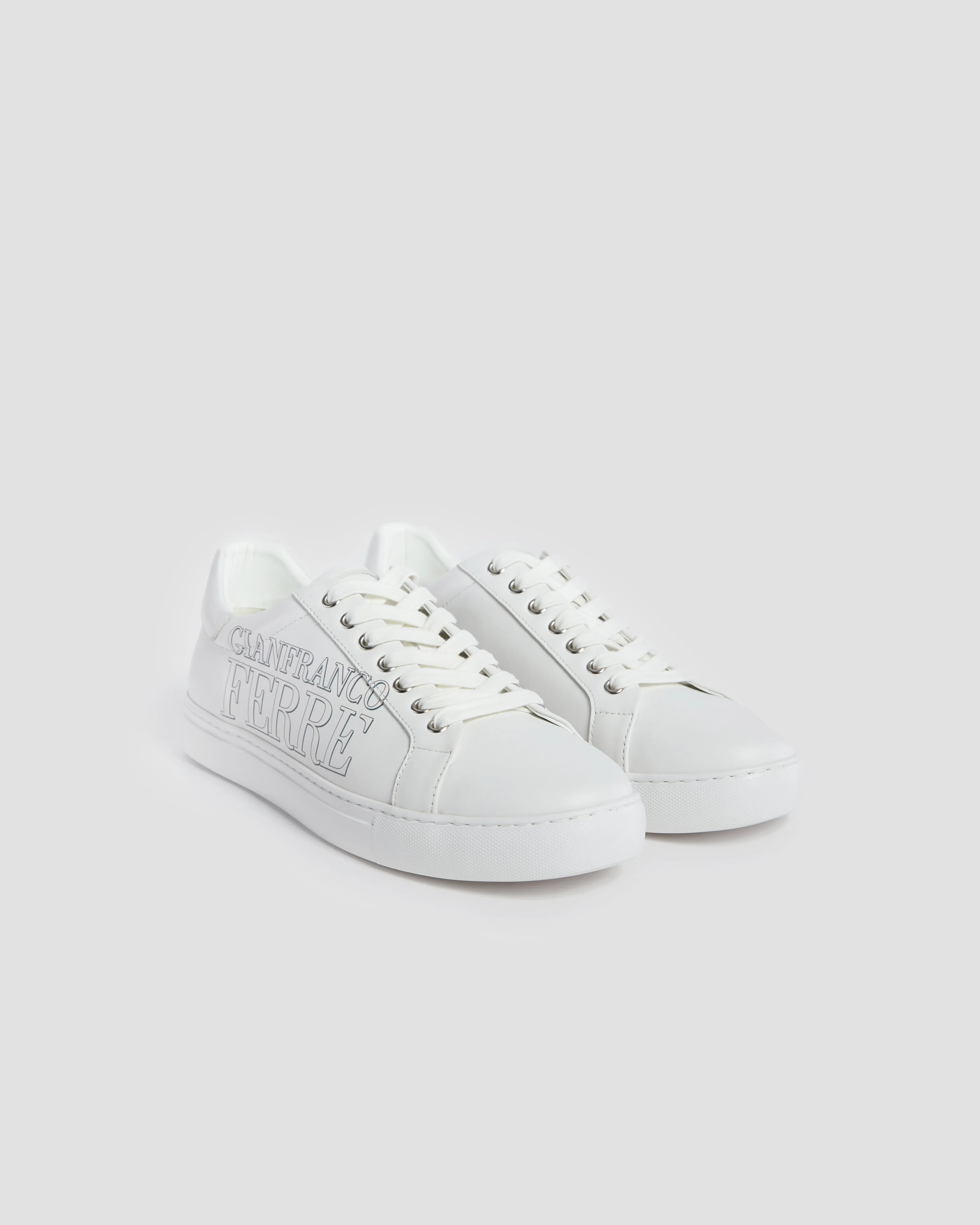 Side Brand Print Sneakers