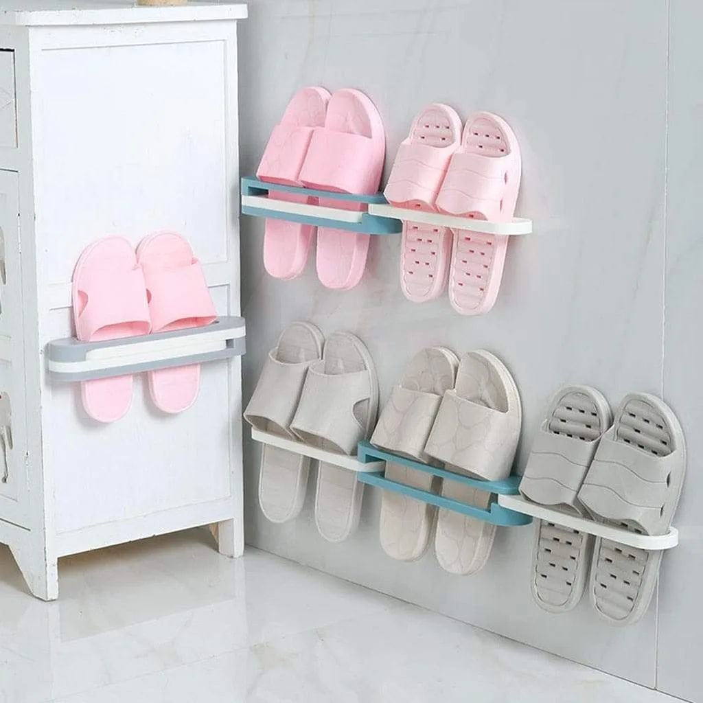 SlipSlippers - Self Adhesive Foldable Slipper Organizer Rack