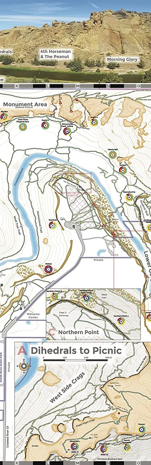 Smith Rock - A Climber's Map