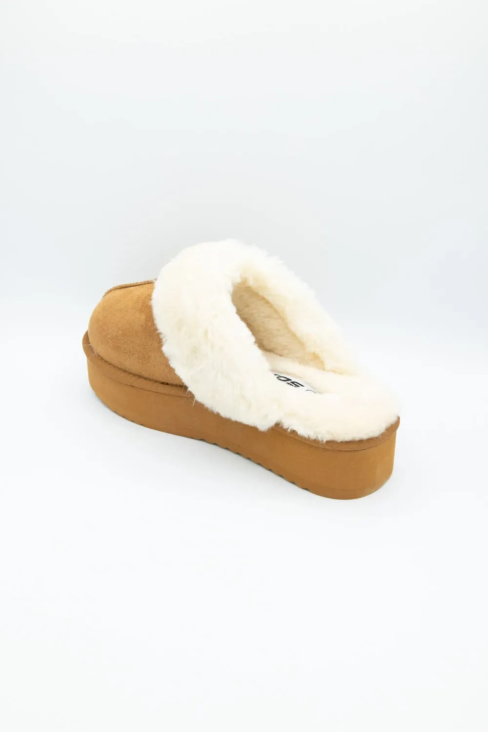 Soda Darwin Platform Slipper for Women in Tan | DARWIN-M TAN