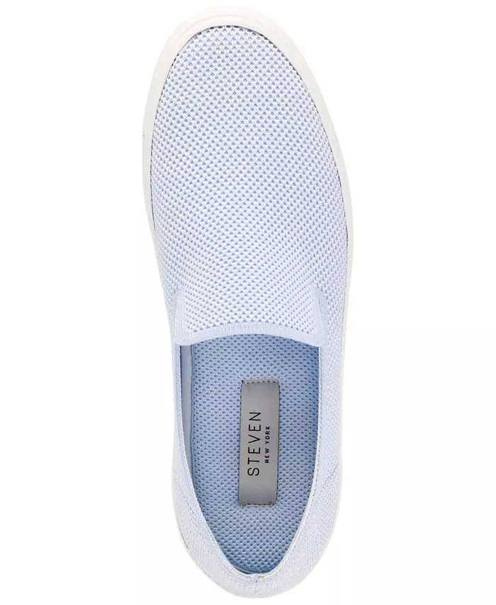 Steven By Steve Madden Blue Multi Knit Slip On Loafer Tennis Sneakers