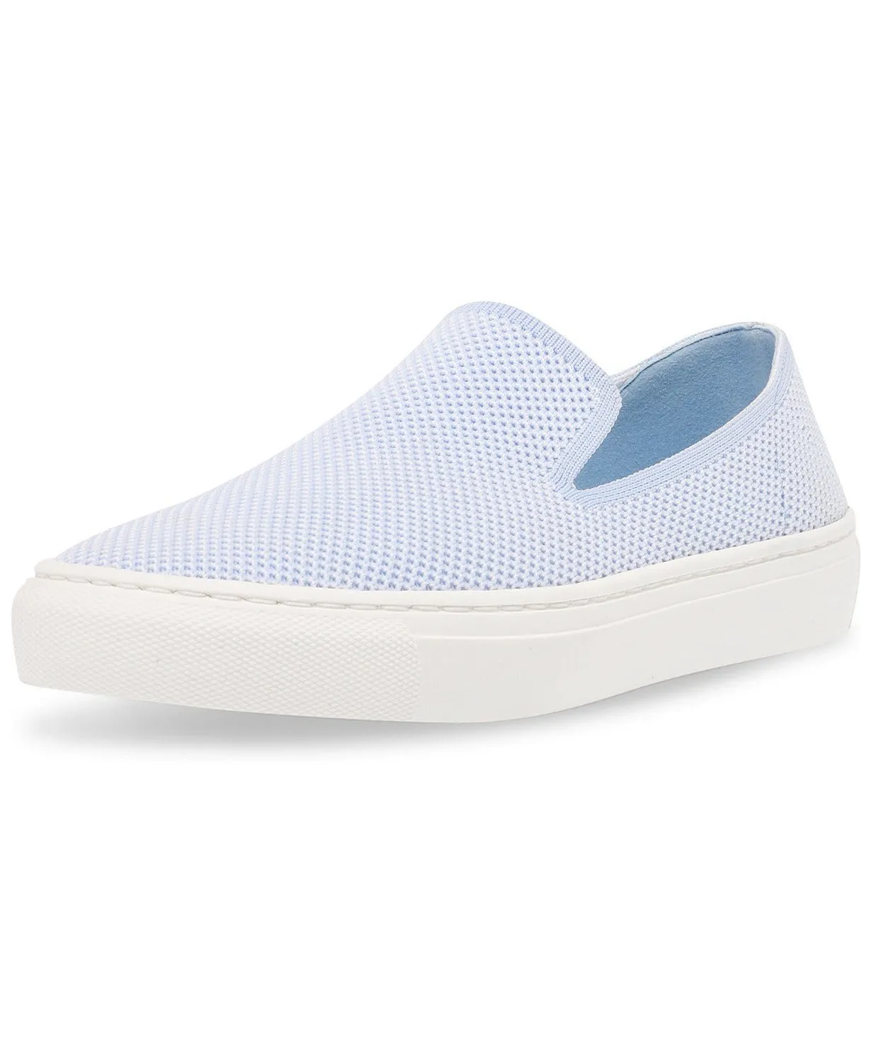 Steven By Steve Madden Blue Multi Knit Slip On Loafer Tennis Sneakers