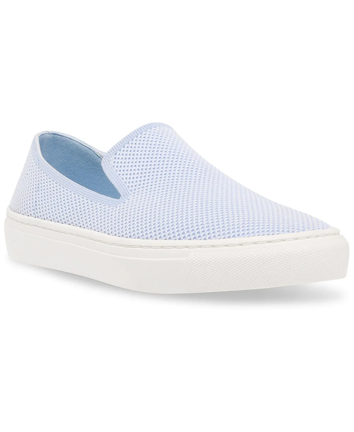 Steven By Steve Madden Blue Multi Knit Slip On Loafer Tennis Sneakers