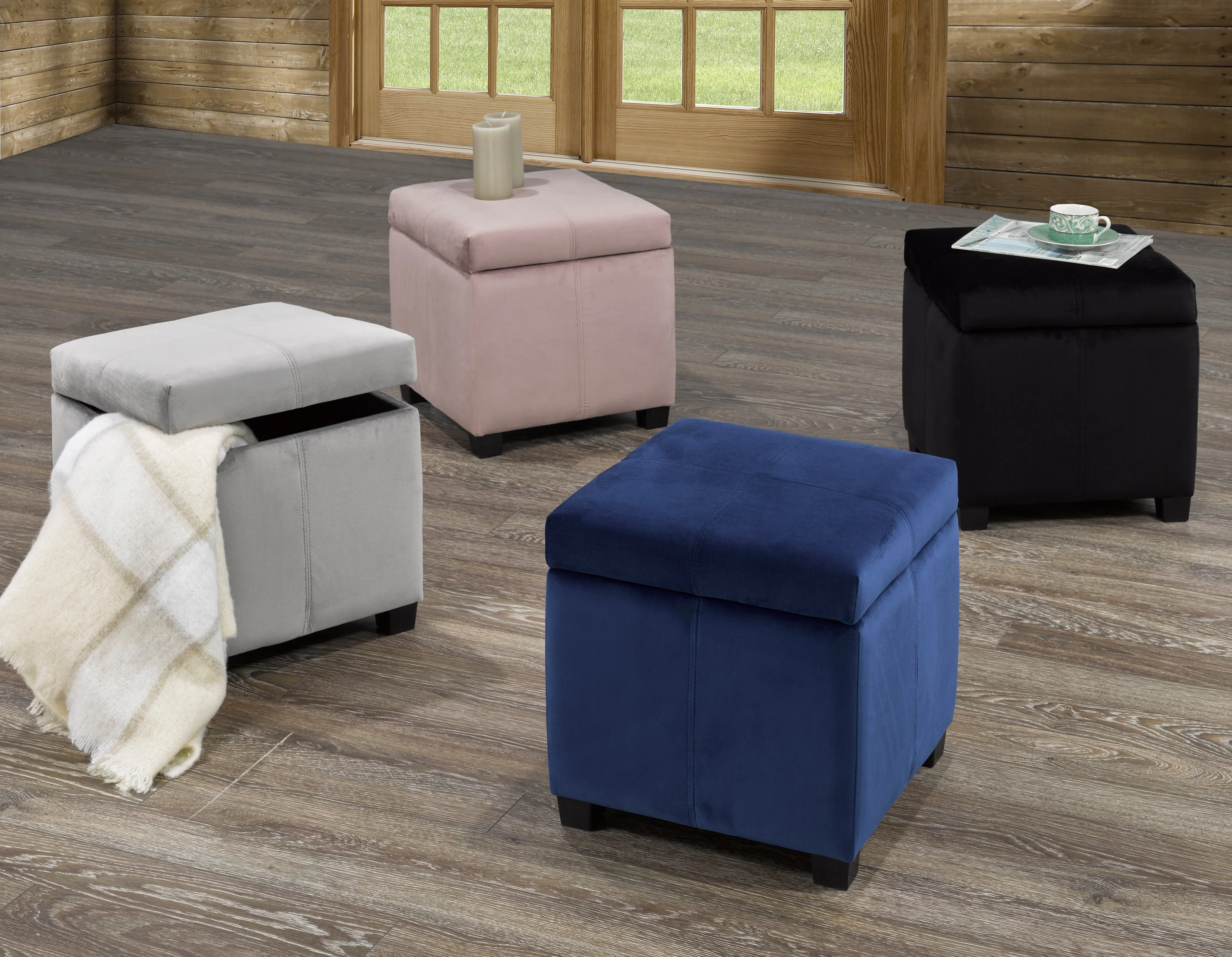 Storage Ottoman - Black