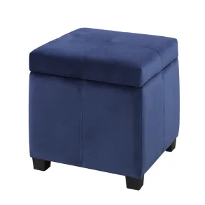 Storage Ottoman - Navy