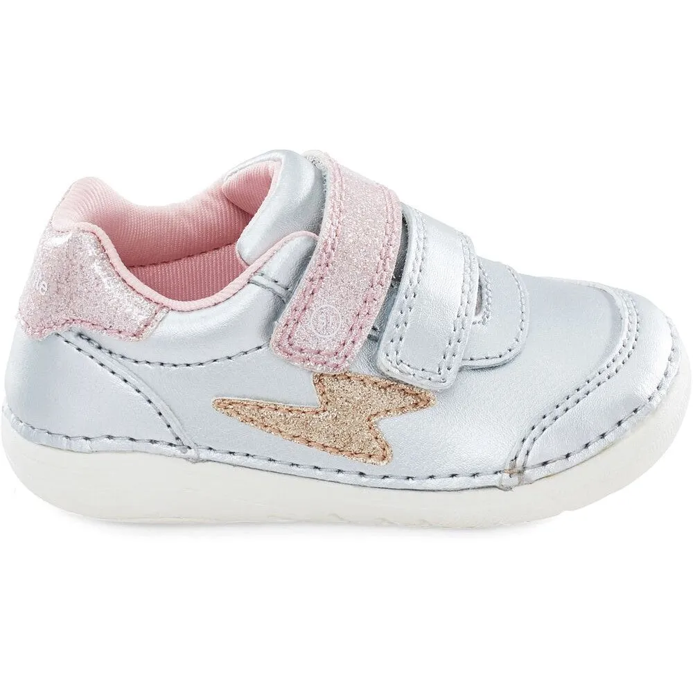 Stride Rite Silver Multi Kennedy Soft Motion Baby Sneaker