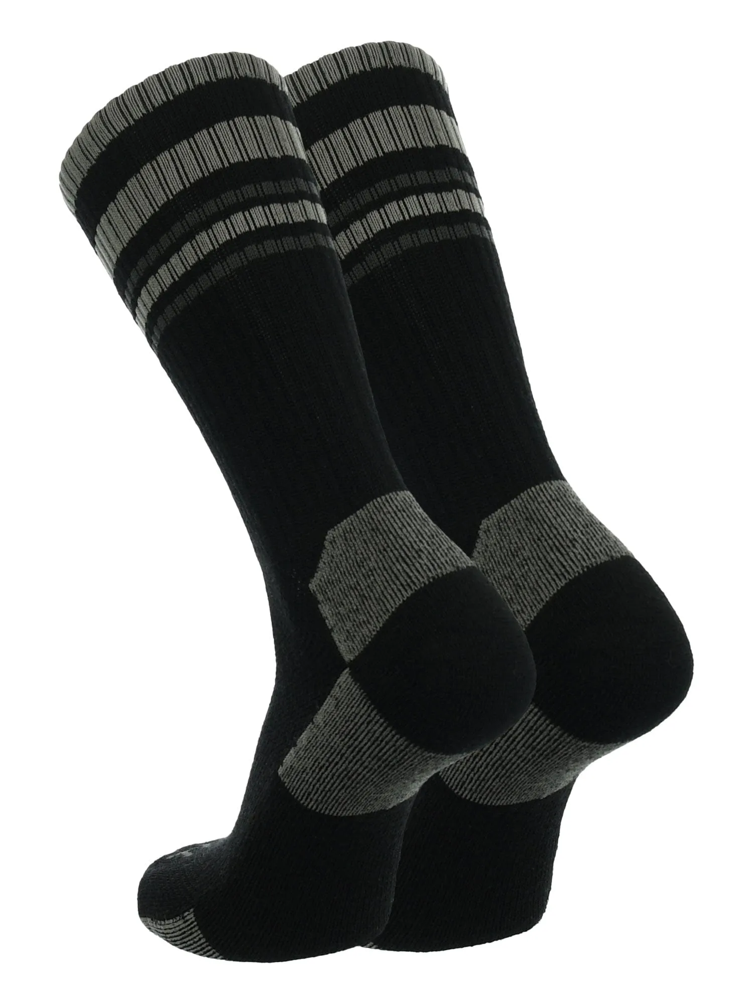 Striped Merino Wool Hiking Socks For Men & Women