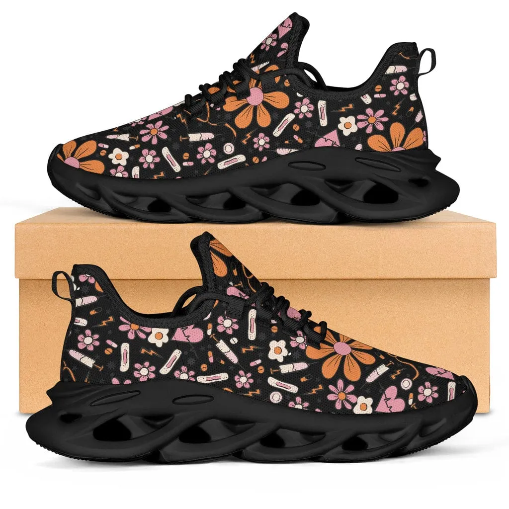 Sunflower Stethoscope Pink Sneakers