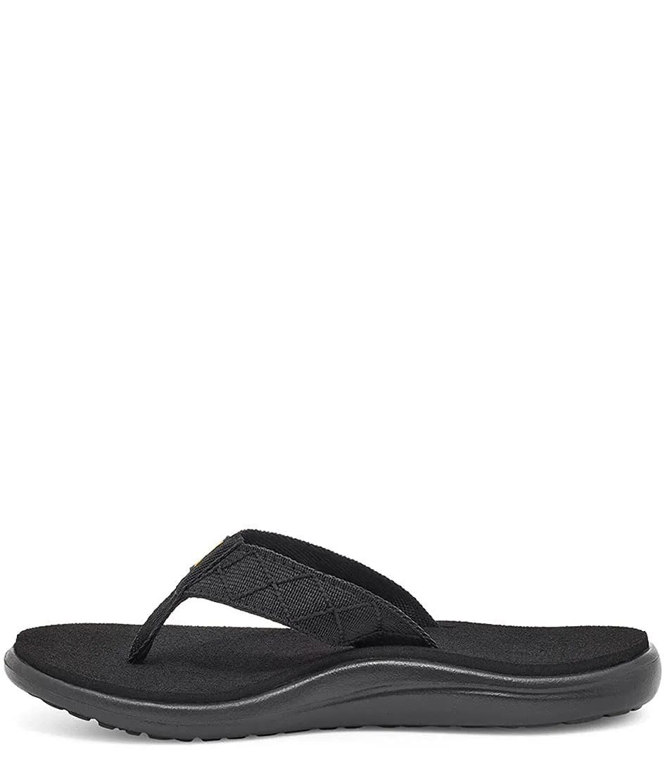 Teva Womens Voya Flip-Flop Mahani Black 9 US Pair of Shoes