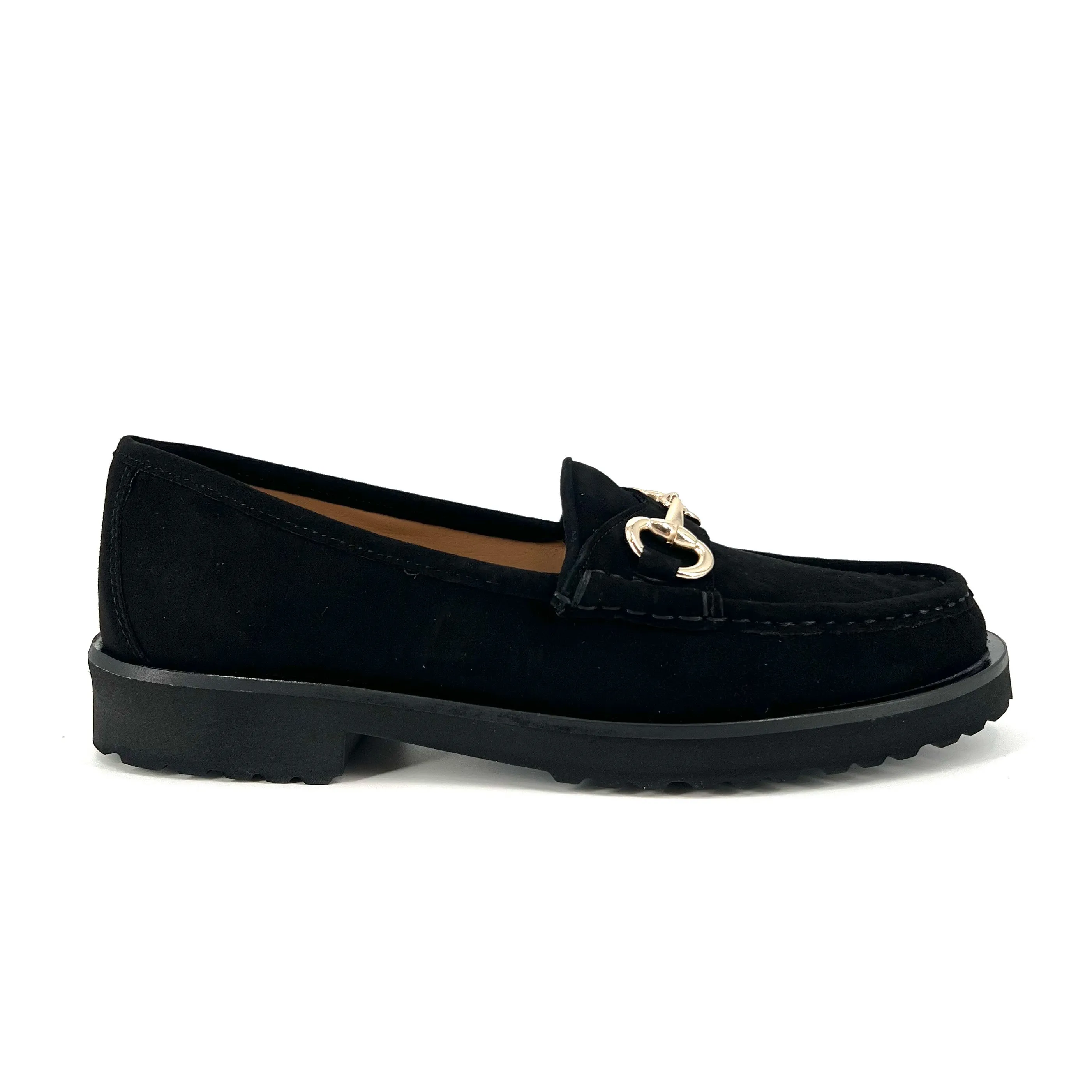 The Classic Bit Lug Loafer in Black