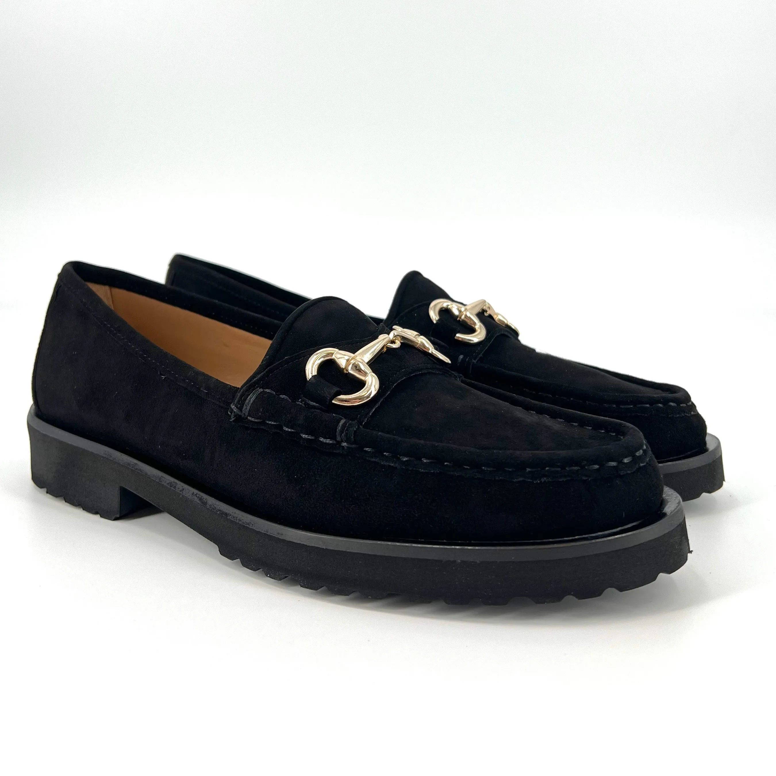 The Classic Bit Lug Loafer in Black