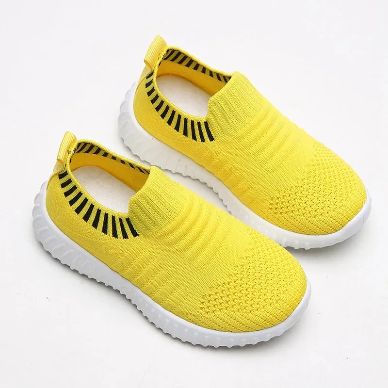 Toddler / Kid Knit Panel Slip-on Sports Shoes