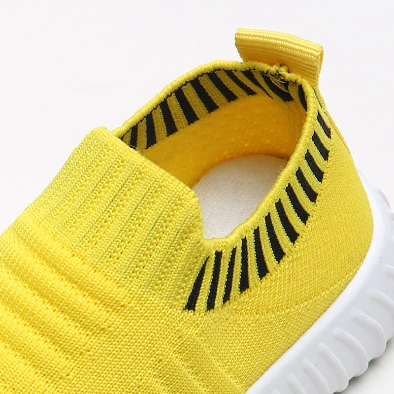 Toddler / Kid Knit Panel Slip-on Sports Shoes