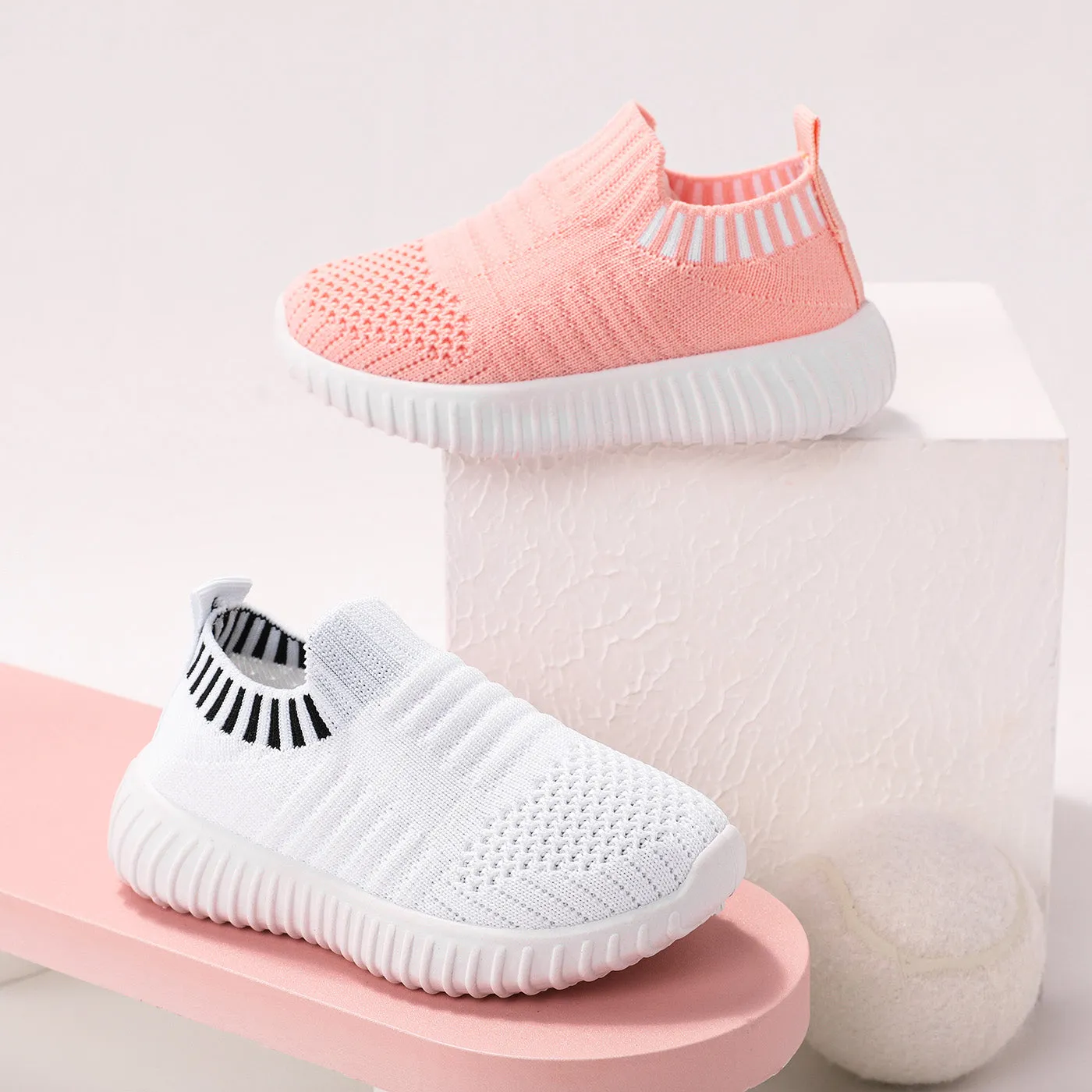 Toddler / Kid Knit Panel Slip-on Sports Shoes