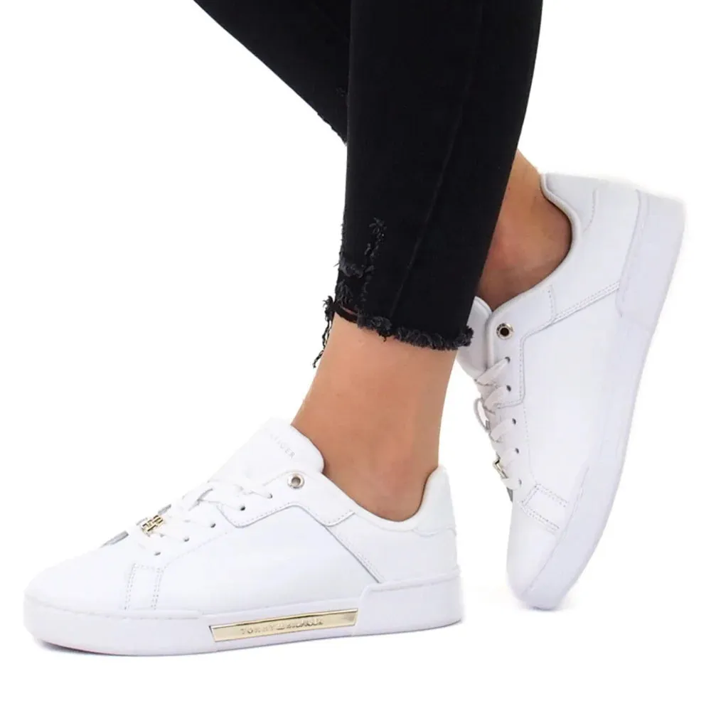 Tommy Hilfiger Court Sneaker Golden TH Women - WHT