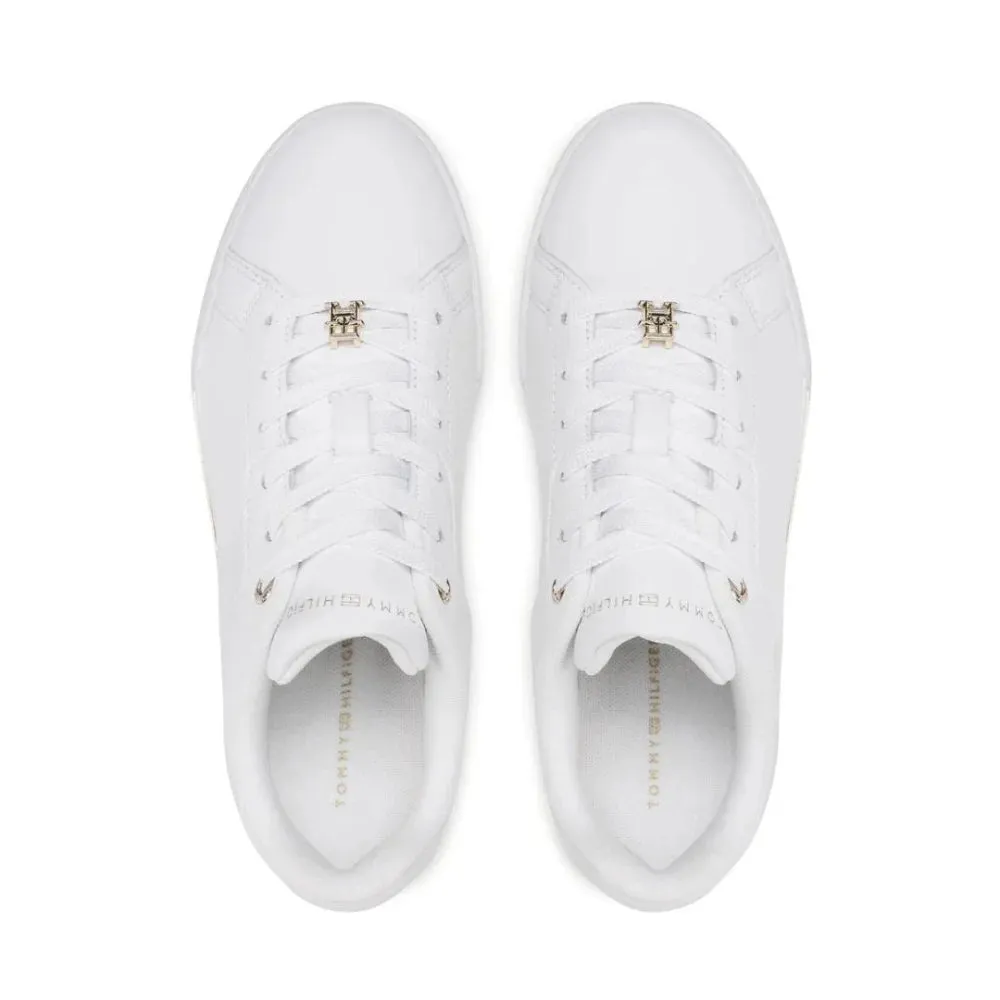 Tommy Hilfiger Court Sneaker Golden TH Women - WHT