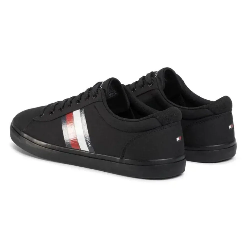 Tommy Hilfiger Tennis Essential Stripes Detail Sneaker FM0FM02685-BLKBLK