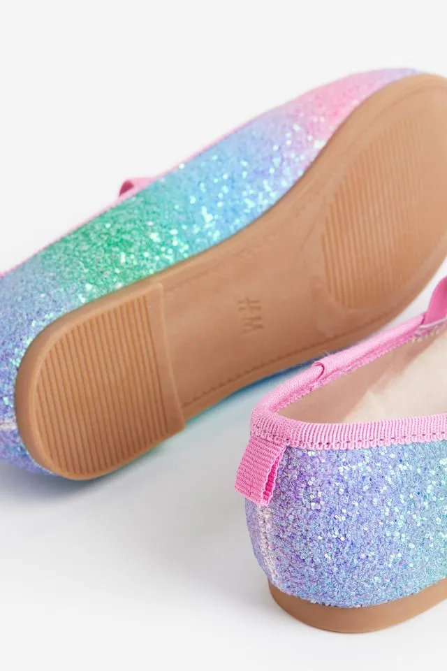 Unicorn Glitter Ballet Pump